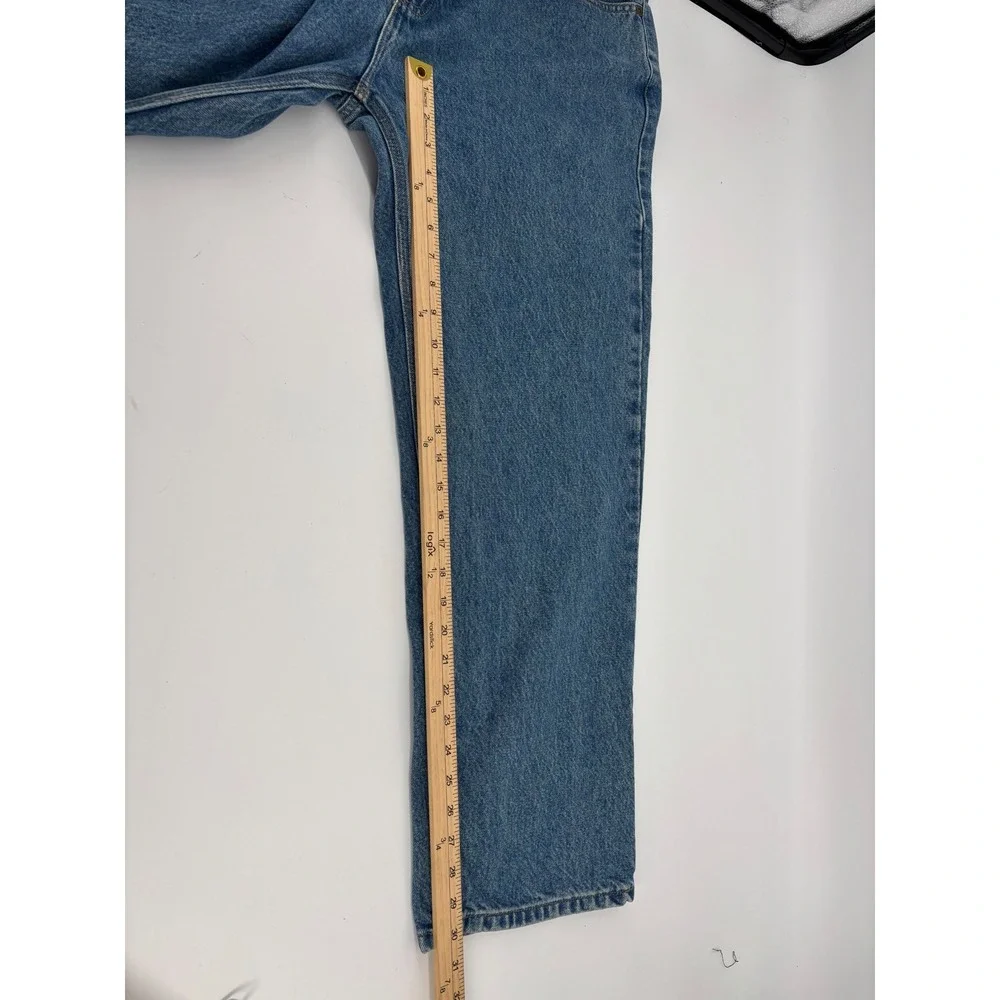 Carhartt B460 LVB Relaxed Fit Jeans Mens 42x30 Blue Denim Straight Leg Workwear